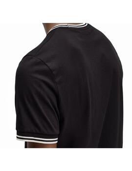Camiseta Fred Perry M Twin Tipped Negro