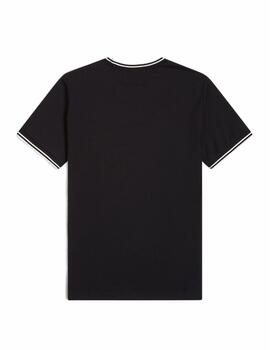 Camiseta Fred Perry M Twin Tipped Negro