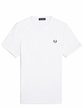 Camiseta Fred Perry M Ringer Blanco