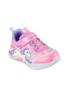 Zapatilla Skechers TD Lights Unicorn Chaser PKMT