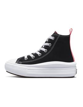 Zapatilla Converse Move Alta Lona PS Negro/Rosa