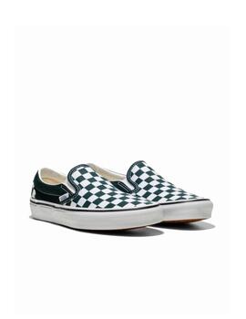 Zapatilla Vans MN Classic Slip On Verde/Blanco