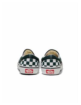 Zapatilla Vans MN Classic Slip On Verde/Blanco