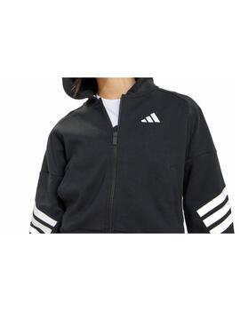 Chaqueta Adidas JG FI 3S FZ Negro/Blanco