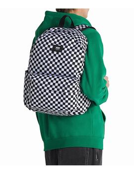 Mochila Vans Old Skool Cuadros Negro/Blanco