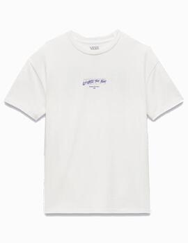 Camiseta Vans WM Firemade Oversized Blanco
