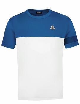 Camiseta Lecoq M Heritage SP Nº1 Azul/Bl