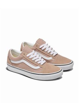 Zapatilla Vans WM Old Skool Taupe/Blanco