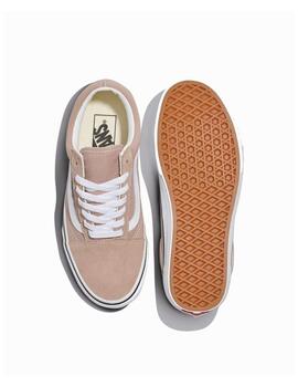 Zapatilla Vans WM Old Skool Taupe/Blanco