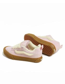 Zapatilla Vans WM Knu Skool Rosa/Beige/Gum