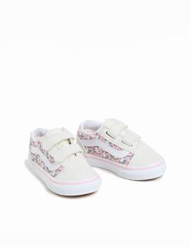 Zapatilla Vans TD Old Skool Skaticorn Blanco/Rosa