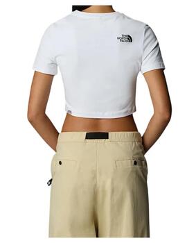 Camiseta TNF WM Essential Cropped Slim Blanco