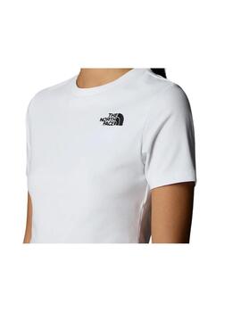 Camiseta TNF WM Essential Cropped Slim Blanco