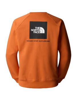 Sudadera TNF MN Raglan Box Nse Crew Naranja