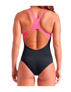 Bañador Arena Swim W Poseidonia Negro/Rosa