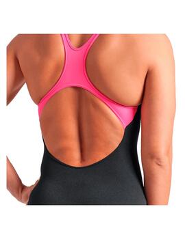 Bañador Arena Swim W Poseidonia Negro/Rosa