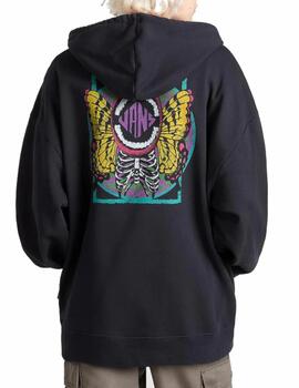 Sudadera Vans WM Ethereal OS PO Hoodie Negro para mujer