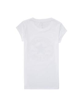Camiseta Converse YG Chuck Patch Blanco