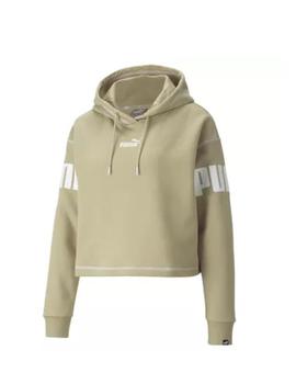 Sudadera Puma Power Hoodie Mujer Verde