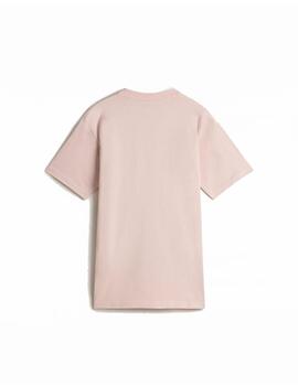 Camiseta Vans WM Left Chest Logo Rosa