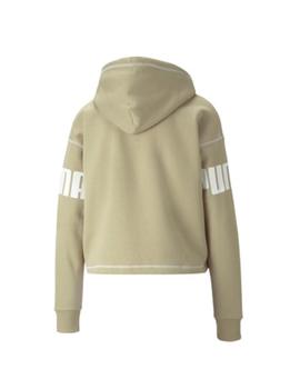 Sudadera Puma Power Hoodie Mujer Verde