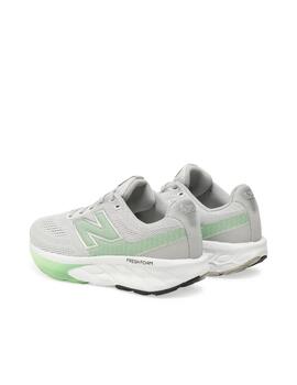 Zapatilla NB W Fresh Foam 520LE9 WIDE Gris/Verde