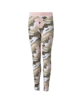 Leggings Puma Estampado rosa y verde para mujer