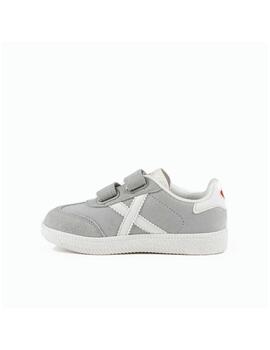 Zapatilla Munich K Mini Astro VCO 03 Gris/Blanco