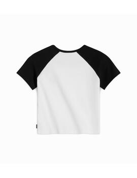 Camiseta Converse W CT Raglan Blanco/Negro