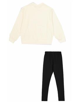 Chándal Champion G Crewneck Suit Crudo/Negro