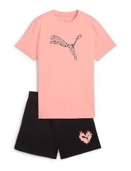Conjunto Puma G Flaming Love Rosa/Negro
