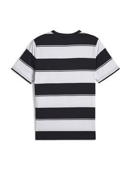 Camiseta Puma M Class Striped Marino/Blanco