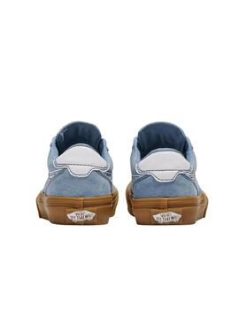 Zapatilla Vans YT Brooklyn Ls Azul/Blanco/Gum