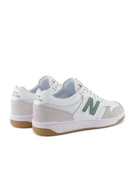 Zapatilla New Balance M 480LYG Blanco/Verde