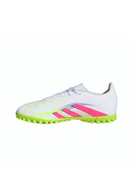 Bota Adidas J Predator Club TF Blanco/Flúor