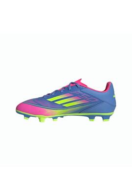 Bota Adidas M F50 Club FG/MG Azul/Flúor