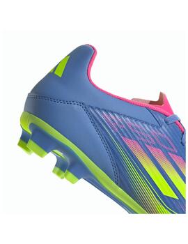 Bota Adidas M F50 Club FG/MG Azul/Flúor
