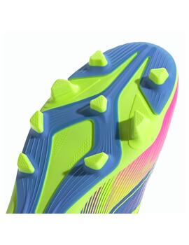 Bota Adidas M F50 Club FG/MG Azul/Flúor