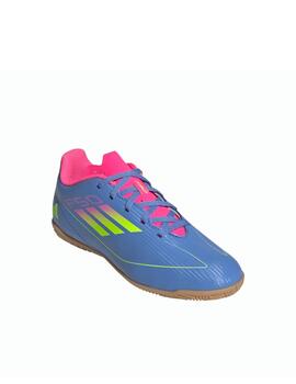 Bota Adidas J F50 Club IN Azul/Flúor