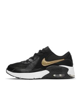 Zapatilla Nike Air Max Excee PS Negro Y Oro para niño