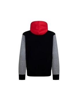 Sudadera Jordan Y MJ Brooklyn Hoddie Negro/Rojo