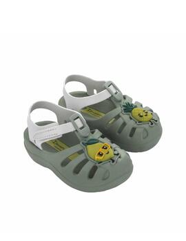 Zueco Ipanema Baby Summer XIV Verde/Gris