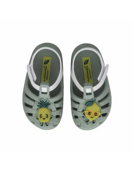 Zueco Ipanema Baby Summer XIV Verde/Gris