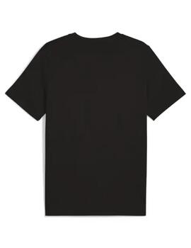 Camiseta Puma M Pumatech Graphic Negro/Flúor