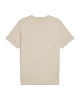 Camiseta Puma M Pumatech Graphic Beige/Negro para hombre