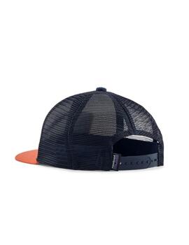 Gorra Patagonia Kids Truker Naranja/Marino