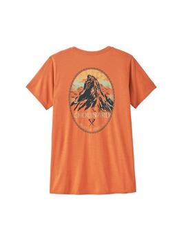 Camiseta Patagonia W Cap Cool Daily Graphi Naranja