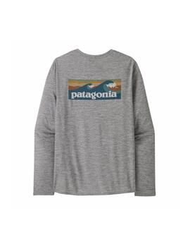 Camiseta Patagonia M Cap Cool Daily M/L Gris
