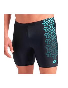 Bañador Arena Swim Boxer Largo Kikko Negro/Aqua