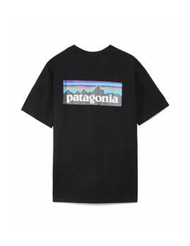 Camiseta Patagonia M Logo Responsibili Negro